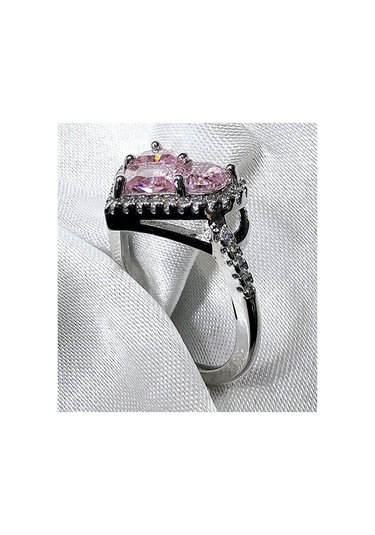 Dükkan Design Y2k Pembe Taşlı Yüzük Pembe