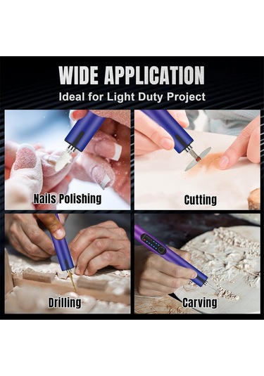 Şarj Edilebilir Gravür Kalem Gravür Makinesi, Takı Yapımı İçin Kendin Yap El Matkabı