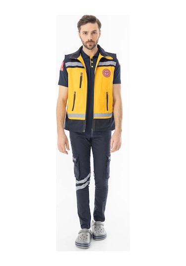 112 Acil Tıp Teknisyeni Yelek Reflektörlü Unisex Att004 Çok Renkli