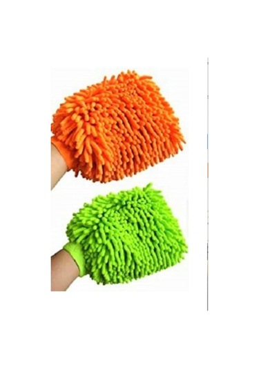 Mikrofiber Makarna Yıkama Eldiveni TURUNCU