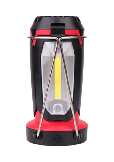 Güçlü Led El Feneri Kamp Yürüyüş Acil Çok Fonksiyonlu Şarj Edilebilir Deforme Edilebilir Aydınlatma Kırmızı Siyah