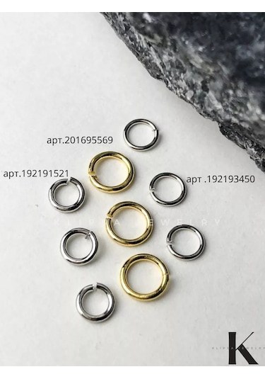 Klipsa Jewelry Bijuteri Bağlantı Halkaları 5mm, 100 Adet 201695569