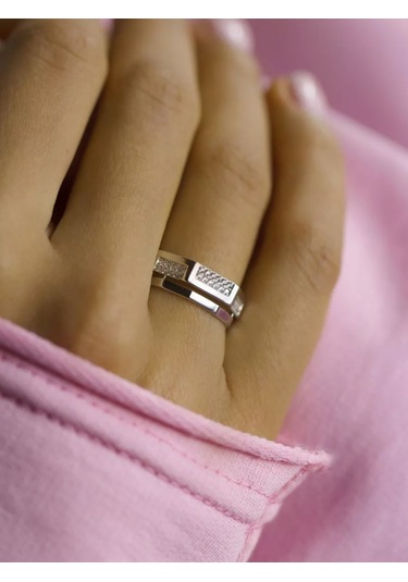 Luchi Jewellery Şık Gümüş Minimalist Yüzük Hediye 229536653 Gümüş