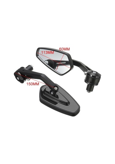 Motosiklet Kolu Tüm Alüminyum Kiraz Dikiz Aynası Altın