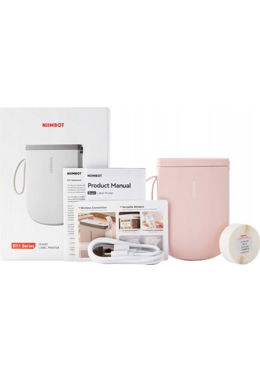 Nıımbot D11 H Bluetooth Taşınabilir Pembe Termal Etiket Yazıcı