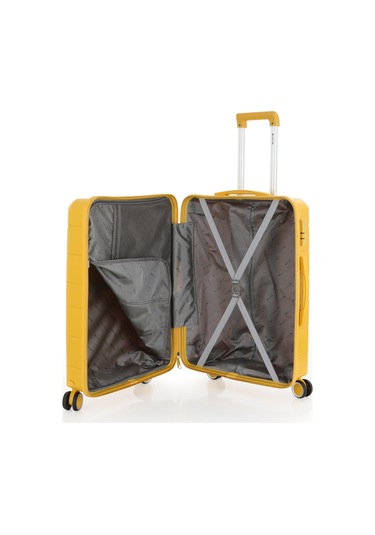Mçs Polipropilen Valiz V366 75 Cm Büyük Boy Sarı Sari