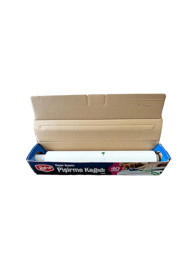 Roll-up Kayar Bıçaklı Beyaz Yağlı Fırın Tepsi Pişirme Kızartma Kağıdı 3'lü 37 CM x 40 M