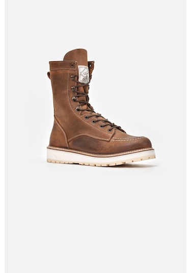 1185 Lıfestyle Long Crazy Erkek Bot Taba