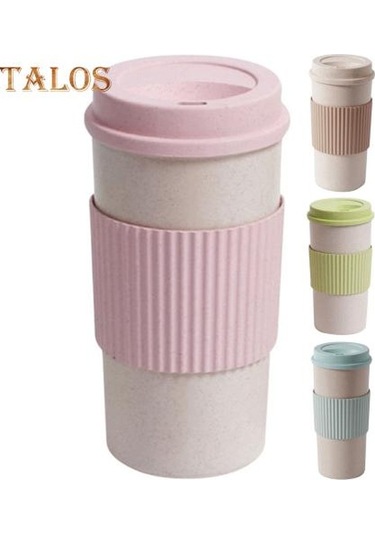 Yeşil 350 Ml/450 Ml/550 Ml Kahve Kupa Sızdırmaz Anti-haşlanma Dayanıklı Mükemmel Çok Amaçlı İçecek Kahve Su Kapaklı Bardak Okul İçin 350 Ml