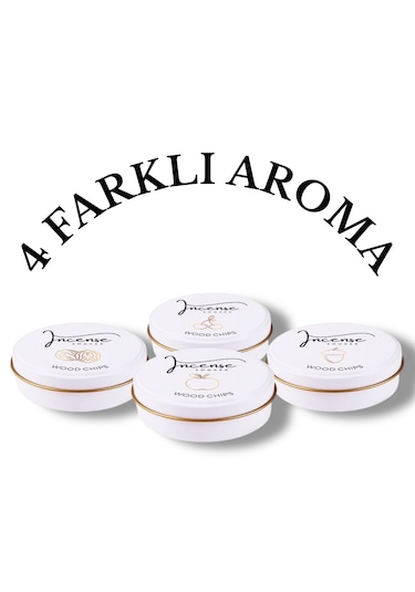 Viski & Kokteyl Tütsüleme Seti - 4 Farklı Aroma Meşe , Ceviz , Kiraz , Elma