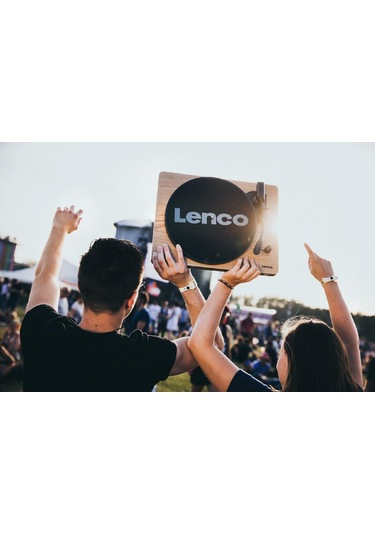 Lenco Ls-50 Wd Ahşap Hoparlörlü Usbli Mp3E Kayıt Özellikli Pikap