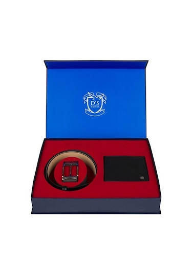 D'S DAMAT Cüzdan ve Kemer Seti Siyah-120