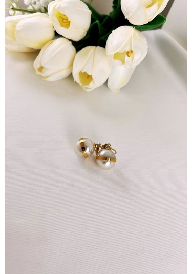 Top İnci Küpe Çok Renkli