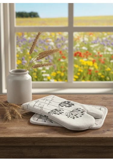 Cherir Eldiven Ve Tutacak Seti 212008146 Gri