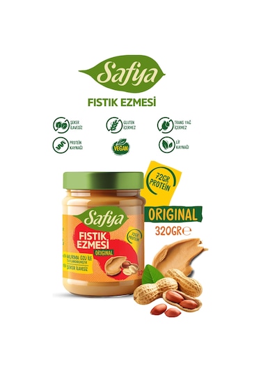 Safya Fıstık Ezmesi Tanışma Paketi 320 Gr X 3 Adet