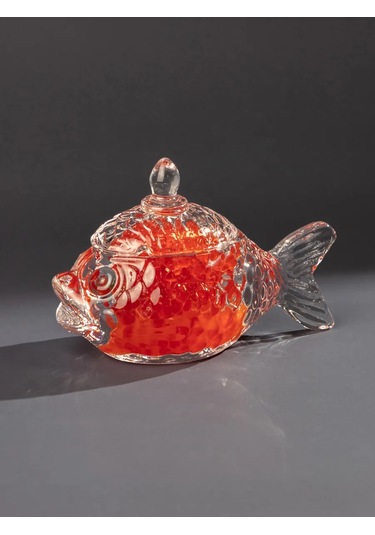 Lefard Cam Havyar Kabı "balık" Kapaklı 110 Ml 152112714 Beyaz