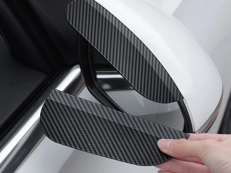 Araba Ayna Yağmur Koruyucu Siper Karbon Desenli 4490