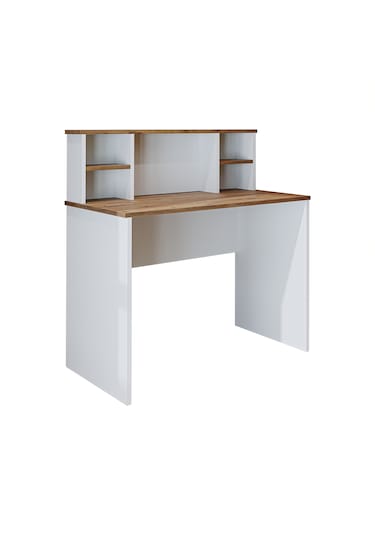 Paris Çalışma Masası , Çocuk Çalışma Masası, Ofis Masası 100 Cm Atlantik Çam - Beyaz