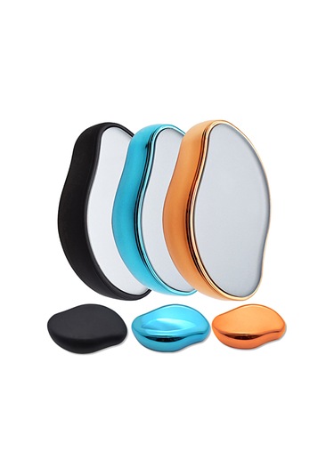 Moveevo Manuel Cam Kıl Öğütme Ağrısız Fiziksel Peeling Kıl Alma Cihazı Mavi