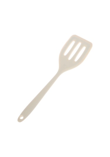 1 Adet Küçük Entegre Silikon Kızartma Küreği Pişirme Biftek Kızartma Küreği Mutfak Kızartma Yumurta Kızarmış Balık Küreği Pişirme Aracı Bej