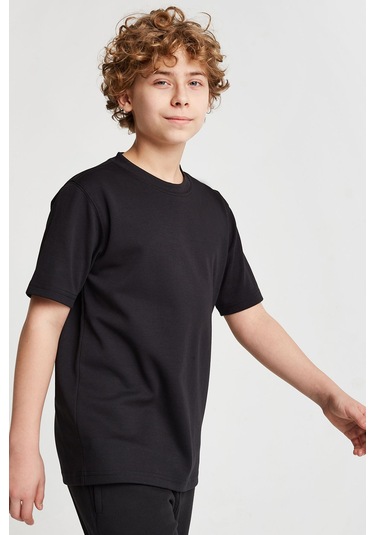 Lescon Çocuk Kısa Kol T-shirt 25s-3260-25n Siyah