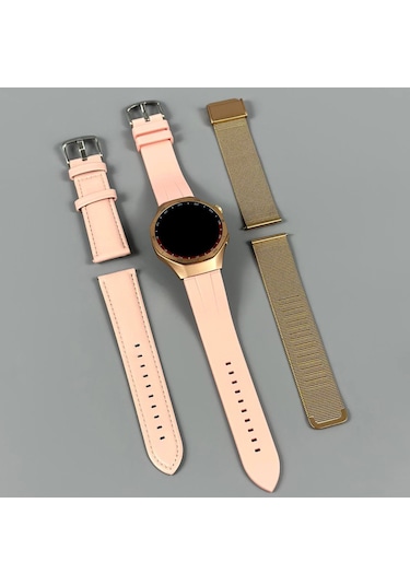 Vwar SK8 Mini 42 MM 3 Kordonlu Kalobee Kadın Akıllı Saat (İthalatçı Garantili)