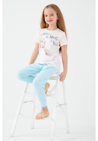 Frozen D4772-3 Çocuk  Vanilya Pijama