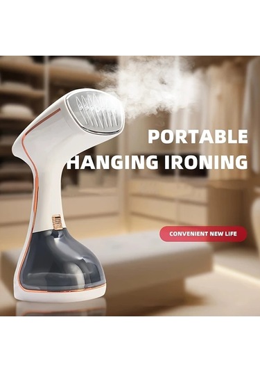 Honeybeeshop Siyah Avrupa Standartlarina Uygun Tasinabilir El Buharli Utu Ev Seyahat 3 Kademeli Ayarlanabilir Kirisiklik Onleyici