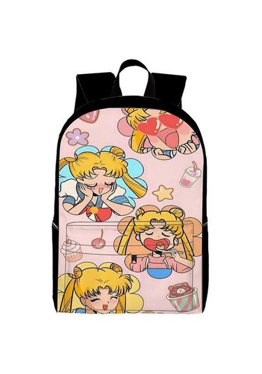 Trendooze Uygun, Siyah Siyah Siyah Sırt Seyahat, Sailor Organizasyon Moon Kawaii Karikatür, İş İnç İle, İçin, Genç, Dizüstü Çoklu Cf53 Çantası, Çalışması Bölmeleri Bilgisayara 15.6 Yl Siyah