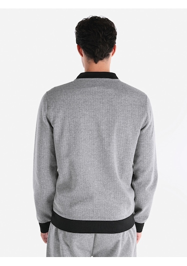 Colin's Colins Regular Fit Bomber Gri Erkek Ceket Cl1065132 Gri Melanj Colin's Colins Regular Fit Bomber Gri Erkek Ceket Cl1065132 Gri Melanj