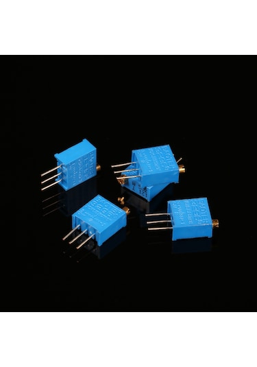 Aubyhe Voltaj Ve Akım Regülasyonu İçin 10 Farklı Değerli 500ω-1mω 50 Adet Çok Turlu Ayar Resistör Seti