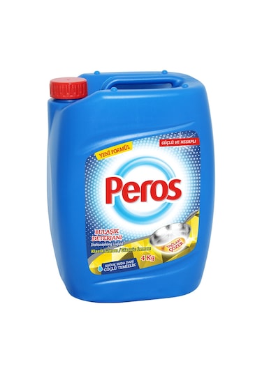Peros Limon Kokulu Sıvı Bulaşık Deterjanı 4 KG