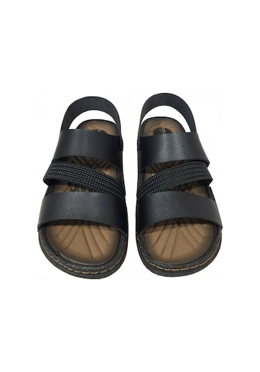 Gezer 116903 Ortopedik Erkek Sandalet 116512022 Siyah