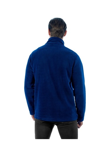 Şensel, Erkek Polar Mont, Saks Mavi -99E441- Cepli, Outdoor
