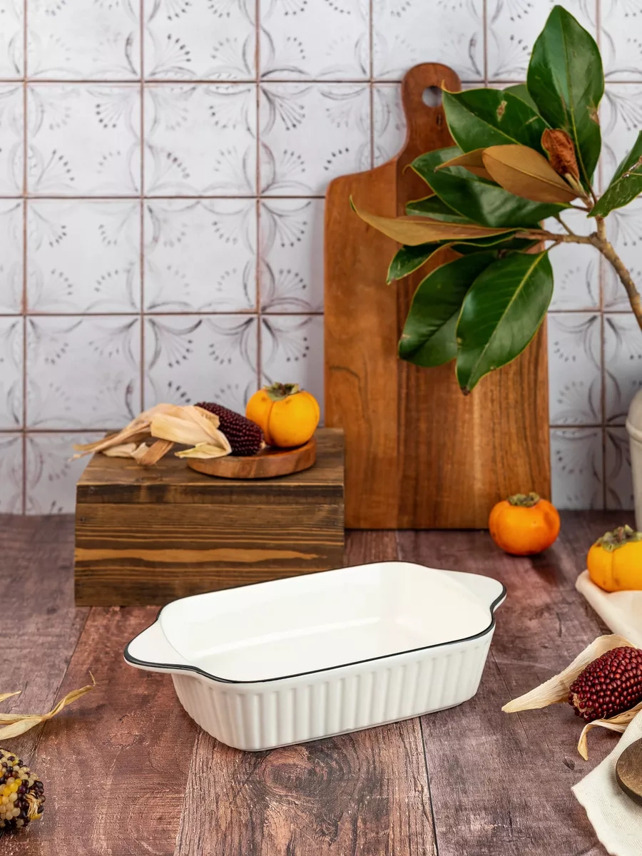 Korall Pişirme Ve Sunum Kabı Sugar 26.5cm / 800ml 263660712 Beyaz