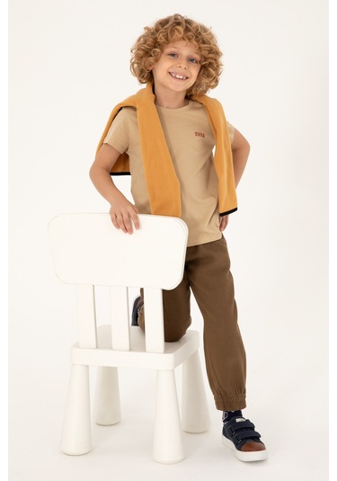 U.s. Polo Assn. Erkek Çocuk Kum Tişört 50298086-vr085 Kum