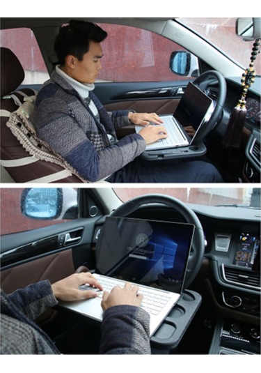 Ally Portatif Araç Direksiyon Içecek Tutucu Bilgisayar Masası Siyah (119550896)