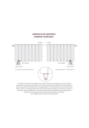 1800x392mm Armoni Dikey Alüminyum Radyatör Silk Patern Black Pütürlü Siyah