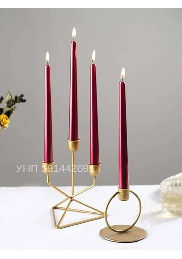 Candle Light Co. Antik Kırmızı Mumlar 210560627 Kirmızı