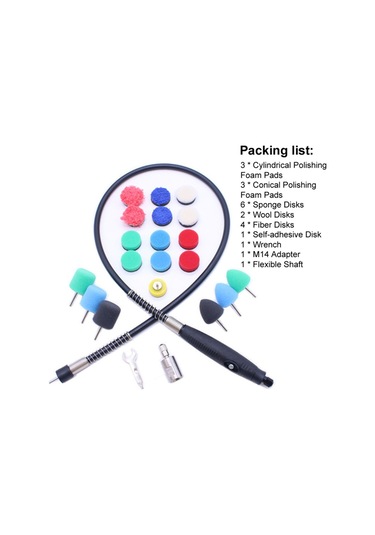 Lemestar 22 Parçalı Araç Detay Cilalama Seti - Köpük Pedler, Kapı Kolu Şeritleri, Mini Po,çok Renkli