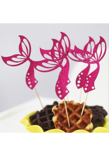 Homyl 5 Adet Yenilik Denizkızı Kuyruğu Yanıp Sönen Pembe Pembe