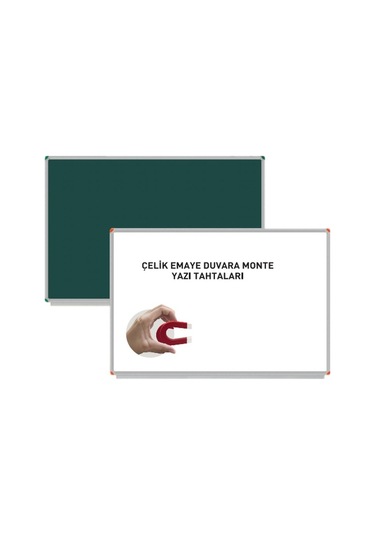 Panda Çelik Emeya Yüzey Duvara Monte Yazı Tahtası Pan 251 Beyaz 60x90