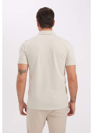DeFacto Slim Fit Dar Kesim Polo Yaka Kısa Kollu Pamuklu Tişört D0033AXNSBG779 DeFacto Slim Fit Dar Kesim Polo Yaka Kısa Kollu Pamuklu Tişört D0033AXNSBG779