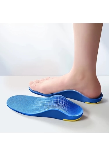 Fochsia 1-12 Yaş Çocuklar İçin Düz Tabanlık Ve Dışa Basma Destekleyici Spor Ayakkabı Tabanlığı Mavi 27-29 Koşu Basketbol Futbol