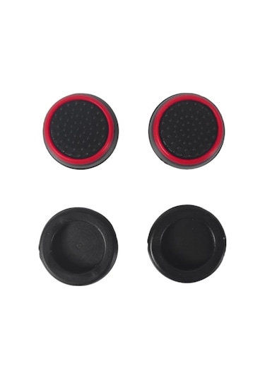 Ps4/ps5/xbox Analog Koruyucu 4lü Paket Siyah Kırmızı - Gp5-22