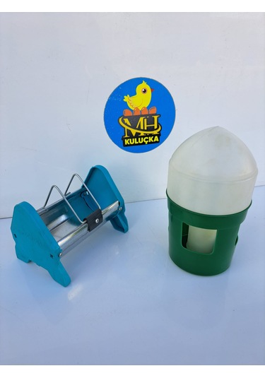 Güvercin Suluğu 1 Litre + 15 Cm Güvercin Yemlik