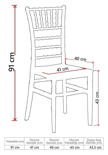 4 Adet Soho Beyaz Sandalye / Balkon-bahçe-mutfak Beyaz