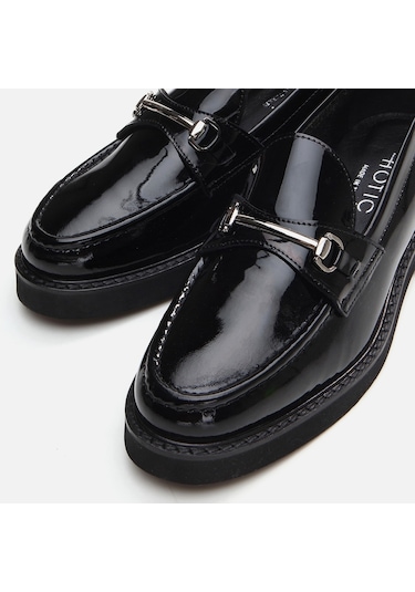 Hotiç Hakiki Deri Siyah Kadın Loafer 01ayh291740a100 Siyah