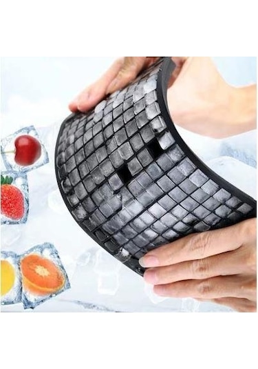 Mini Buz Küpü 160 Bölmeli Slikon Buz Kalıbı İçecek Soğutucu Mini Buzluk Çok Renkli