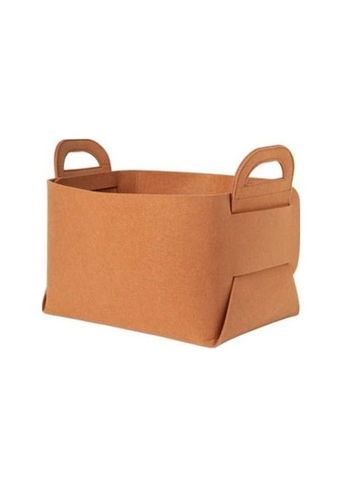 Tongxida Ev Kütüğü İçin Kağıt Katlanabilir Depolama Sepetleri, Orta, Kahverengi Kahverengi
